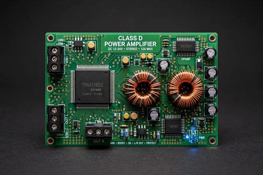 PCB Amplifier Class D UCD Dual Layer